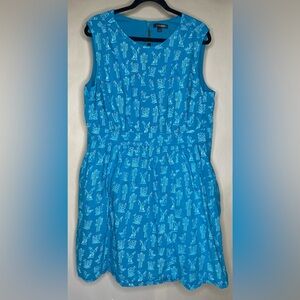 ModCloth Cactus Dress Cotton Emily and Fin Sz 2X